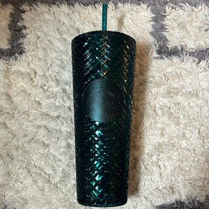 Starbucks Deep Green Jeweled Tumbler